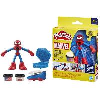 Jeu De Pate A Modeler Play-Doh Spider-Man. coffret Mon createur de toiles avec figurine flexible et pate a modeler. des 4 ans. Marvel