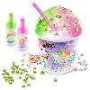 Jeu De Perle A Repasser - Jeu De Perle A Fixer Canal Toys - SO SLIME DIY - Slime Ice Mega Cup - Avec 2 colorants parfumés. 1 cuillere et des décorations - SSC 300