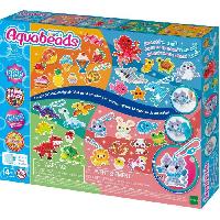 Jeu De Perle A Repasser - Jeu De Perle A Fixer Le coffret creatif 4 en 1 - AQUABEADS - 35072 - 1900 perles pour creations a vaporiser