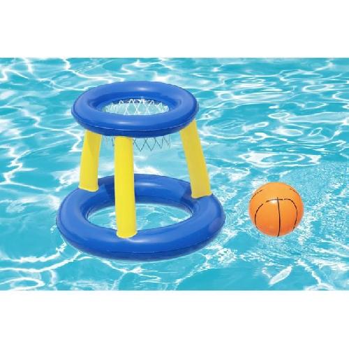 Jeux De Piscine - Jeux Gonflables Jeu de piscine Panier de Basket flottant - BESTWAY - 52418 - Ballon. 3 anneaux. diametre 61 cm