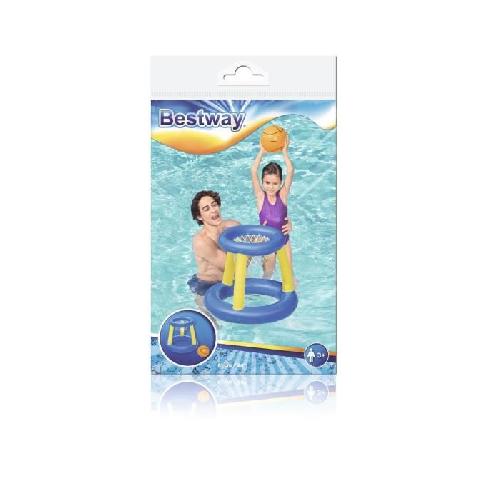 Jeux De Piscine - Jeux Gonflables Jeu de piscine Panier de Basket flottant - BESTWAY - 52418 - Ballon. 3 anneaux. diametre 61 cm