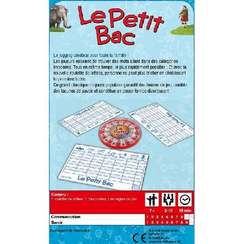 Jeu De Societe - Jeu De Plateau Jeu de poche Le petit bac