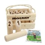 Jeu de quilles Molkky - TACTIC - Version Luxe - Bois massif - Mixte - A partir de 7 ans