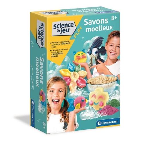 Jeu De Creation Savon Jeu de science Clementoni - Savons moelleux pour enfants de 8 ans - Jaune