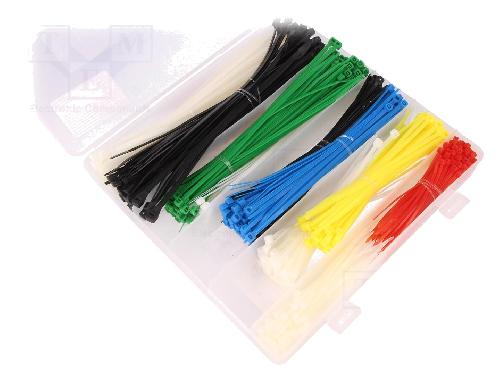 Collier De Serrage - Circlip Jeu de serre-cables Noir.Rouge.Naturel.Bleu.Vert.Jaune