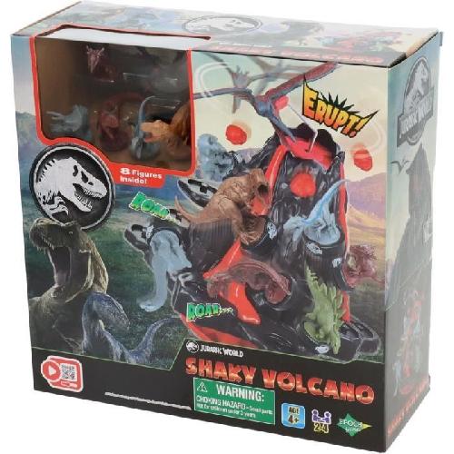 Jeu De Societe - Jeu De Plateau Jeu de Société - EPOCH GAMES - Jurassic World Shaky Volcano - Volcan en Éruption. Dinosaures a Sauver !