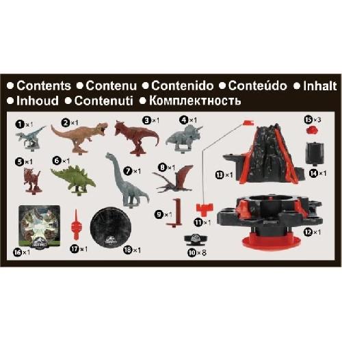 Jeu De Societe - Jeu De Plateau Jeu de Société - EPOCH GAMES - Jurassic World Shaky Volcano - Volcan en Éruption. Dinosaures a Sauver !