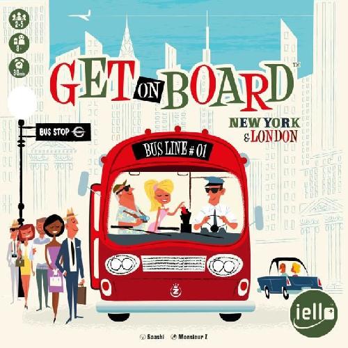 Jeu De Societe - Jeu De Plateau Jeu de société - IELLO - GET ON BOARD : LONDON & NEW YORK - Pour enfants des 8 ans