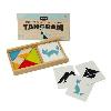 Jeu De Societe - Jeu De Plateau Jeu de tangram en bois - JEUJURA - 8144 - Coffret en bois - 7 pieces - 30 modeles