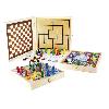 Jeu De Societe - Jeu De Plateau JEUJURA Coffret Bois 100 Jeux de société traditionnels