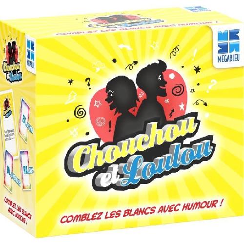 Jeu De Societe - Jeu De Plateau Jeu de société - MEGABLEU - Chouchou et Loulou Nomade - 200 cartes phrases a compléter avec humour