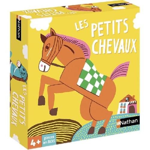 Jeu D'apprentissage Jeu de société - NATHAN - Jeu des petits chevaux - Grand classique. illustrations originales