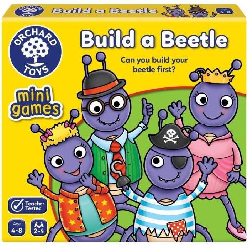 Jeu D'apprentissage Jeu de société - ORCHARD - Build a Beetle - Jeu de voyage compact - 2 a 4 joueurs - a partir de 4 ans