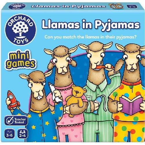 Jeu D'apprentissage Jeu de société - ORCHARD - Llamas in Pyjamas Mini - Multicolore - 2-4 joueurs - a partir de 3 ans