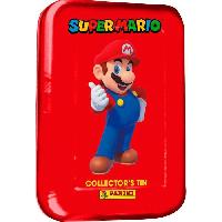 Jeu De Stickers Trading Card - Panini - Super Mario - Boîte métal 8 pochettes + 3 cartes édition limitée - Rouge - Mixte - 6 ans