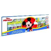 Jeu De Tampon Coffret de coloriage - MULTIPRINT - 18945 - 60 feutres - 4 tampons Mickey - Encre lavable