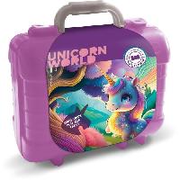 Jeu De Tampon Travel Set - MULTIPRINT - 42978 - 5 tampons Licornes. 10 crayons