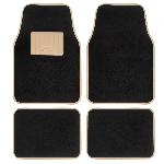 Tapis De Sol Jeu De Tapis Moquette 400g-M2 Drive Noir-Beige. 4pcs - Swiss Drive