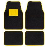 Jeu De Tapis Moquette 400g-M2 Drive Noir-Jaune 4pcs - Universel - Swiss Drive