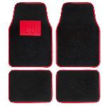 Tapis De Sol Jeu De Tapis Moquette 400g-M2 Drive Noir-Rouge. 4pcs - Swiss Drive