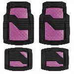 Tapis De Sol Jeu De Tapis Pvc Ultimate Signature Noir-Rose Mate. 4pcs - Swiss Drive