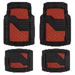 Tapis De Sol Jeu De Tapis Pvc Ultimate Signature Noir-Rouge Mate. 4pcs - Swiss Drive