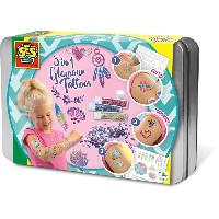 Jeu De Tatouage Tatouages glamour 3 en 1 - SES CREATIVE - Multicolore - Blanc - Pour enfants des 5 mois