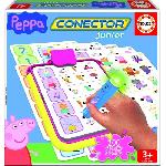 Jeu educatif electronique Peppa Pig Conector Junior - EDUCA - Plus de 200 questions - Mixte - Jaune