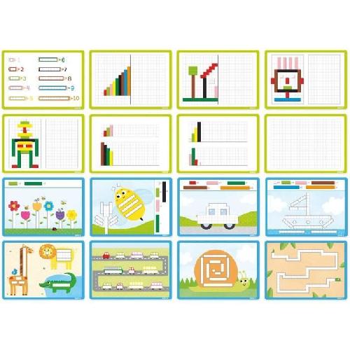 Jeu D'apprentissage Jeu éducatif - GOULA - Activités avec réglettes - Apprentissage des nombres et logique mathématique