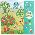 Jeu D'apprentissage Jeu éducatif - GOULA - Arbres a compter - Pommes en bois et dés