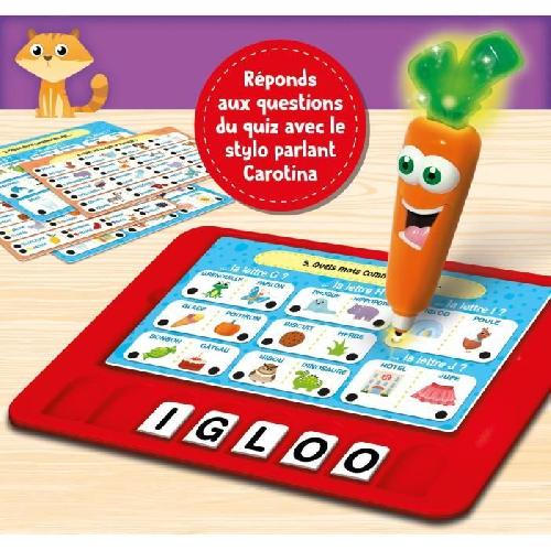 Jeu D'apprentissage Jeu éducatif - LISCIANI - Carotina - Stylo parlant - Grand jeu vocabulaire - Alphabet interactif - Des 3 ans