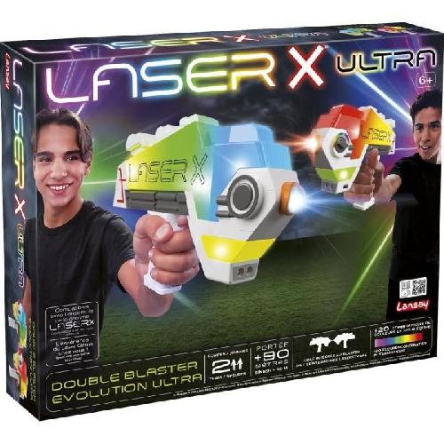 Arme Fictive - Baton - Epee - Baguette Jeu laser - LANSAY - 87552 - Laser X - Double Blaster Evolution Ultra