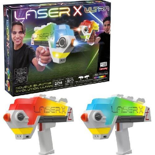 Arme Fictive - Baton - Epee - Baguette Jeu laser - LANSAY - 87552 - Laser X - Double Blaster Evolution Ultra