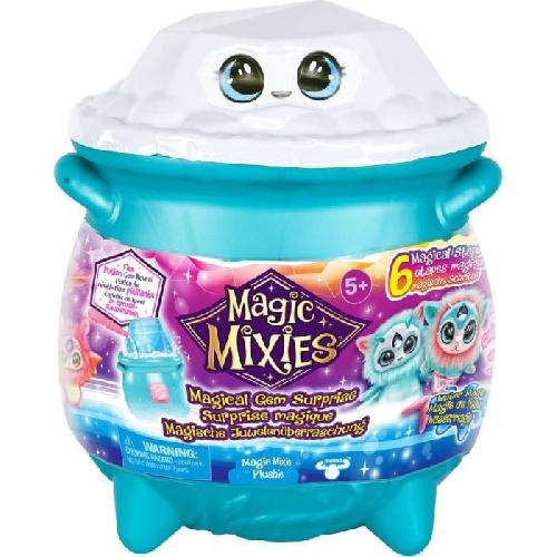 Peluche Jeu Magique - MAGIC MIXIES - Chaudron Magie des Elements EAU - Cree ton Mixie avec Poudre Petillante et Cristal Magique