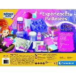 Paillettes Jeu scientifique pour enfants - CLEMENTONI - Experiences pailletees - Violet et bleu - Rose - Mixte