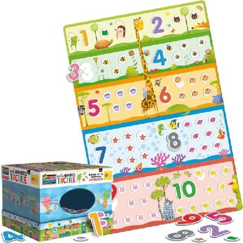 Jeu D'apprentissage Jeu tactile - LISCIANI - Montessori - Boîte a nombres - Puzzle éducatif - Développement du toucher - Méthode Montessori