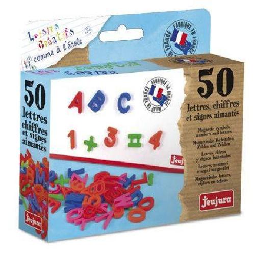 Stickers - Lettres Adhesives JEUJURA Coffret 50 Lettres Majuscules. Chiffres Et Signes