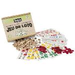 JEUJURA - Jeu De Loto - Coffret En Bois - Mixte - A partir de 3 ans - 48 cartes de loto en bois