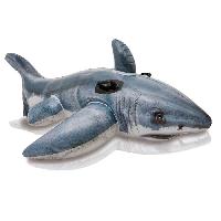 Jeux D'eau - Jeux De Plage Bouée gonflable INTEX Grand Requin Blanc a Chevaucher - 173x107 cm - Pour Enfant a partir de 3 ans