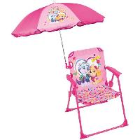Jeux D'eau - Jeux De Plage Chaise pliante de camping PAT'PATROUILLE Stella Everest avec parasol ø 65 cm - FUN HOUSE