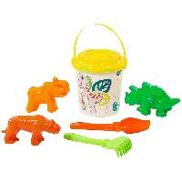 Jeux D'eau - Jeux De Plage Seau De Plage + 6 Accessoires Dinosaures