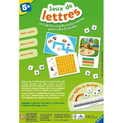 Jeu D'apprentissage Jeux de lettres - Jeu éducatif - Initation a la lecture - Ravensburger - Des 5 ans