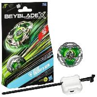 Jeux De Recre - Jeux D'exterieur Beyblade X. Starter Pack Helm Knight 3-80N avec toupie de compétition a rotation droite de type défense et lanceur. a partir de 8 an