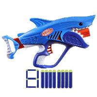 Jeux De Recre - Jeux D'exterieur Nerf Junior Wild blaster Sharkfire. facile a utiliser. 8 fléchettes Nerf Elite. a partir de 6 ans