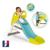 Jeux De Recre - Jeux D'exterieur Toboggan SMOBY GM - Bleu/Vert - Glisse 150cm - Adapté aux enfants de 2 ans et plus - Fabriqué en France