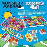 Jeux De Societe 2 jeux éducatifs basiques et 2 puzzles - EDUCA - Educa Superpack Monsieur Madame