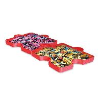 Jeux De Societe Boîte de tri pour puzzle - Clementoni - Multicolore - 6 compartiments de rangement en forme de piece de puzzle