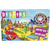 Jeux De Societe Destins Le jeu de la vie. Jeu de plateau pour la famille. 2 a 4 joueurs. pour enfants. des 8 ans. avec pions colorés. Hasbro Gaming