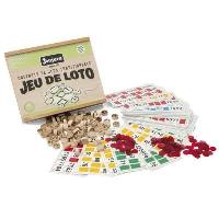 Jeux De Societe JEUJURA - Jeu De Loto - Coffret En Bois - Mixte - A partir de 3 ans - 48 cartes de loto en bois