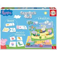 Jeux De Societe Jeux éducatifs - PEPPA PIG - SuperPack - Mixte - A partir de 3 ans - Multicolore